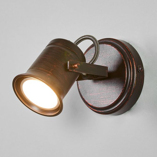 Brun-gyllene spotlight Cansu, GU10-LED