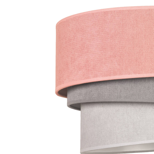 Taklampa Pastell Trio Ø 60 cm pink/grå/ljusgrå