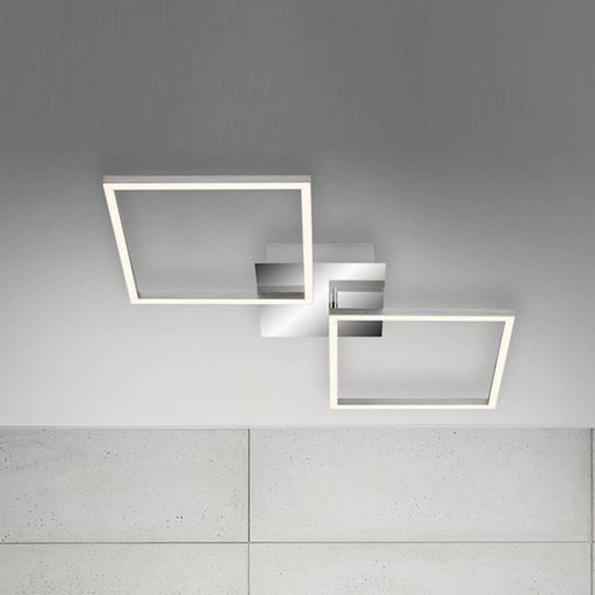 LED-taklampa Frame aluminium 76 x 36 cm