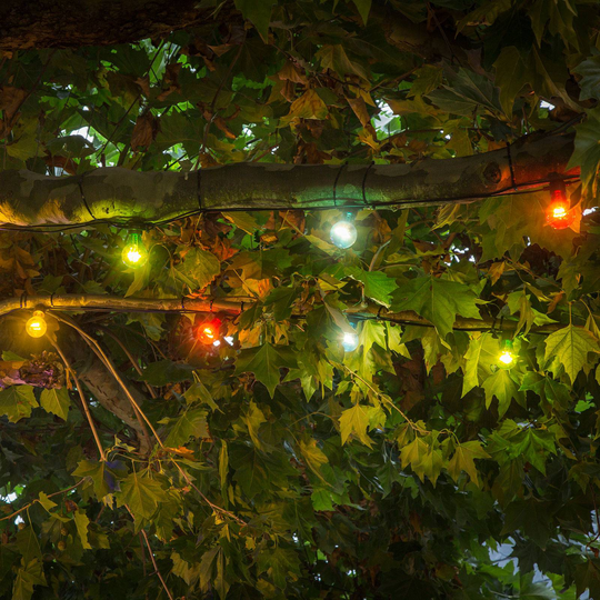 LED-ljusslinga Biergarten utvidgning, färgad