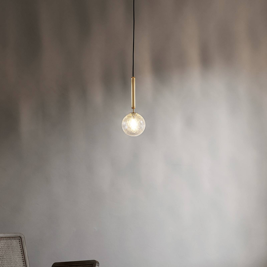 Nuura Miira 1 Large hänglampa 1 lampa mässing/klar