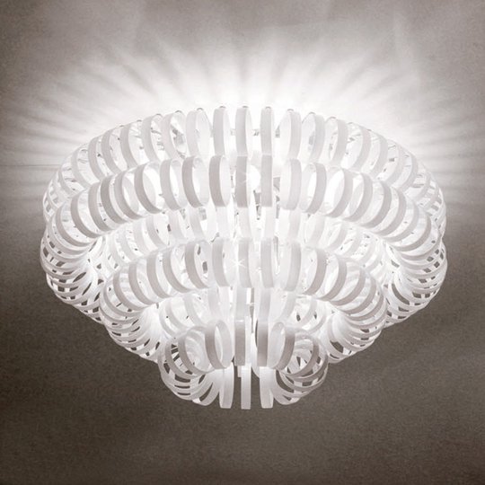 Glastaklampa ECOS, vit
