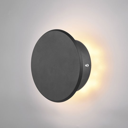 LED-vägglampa Gaston, lutbar, svart