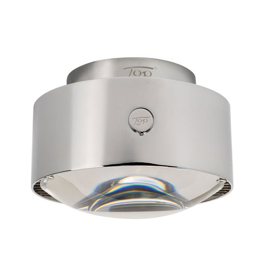 LED-taklampa Puk Maxx Plus, krom matt