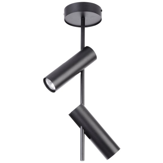 Takspot Leda 2, 2 lampor, svart