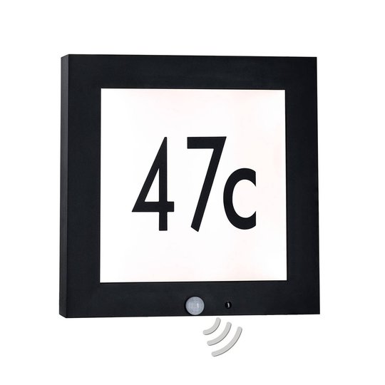 Paulmann utomhusvägglampa Panel, sensor 30 x 30 cm
