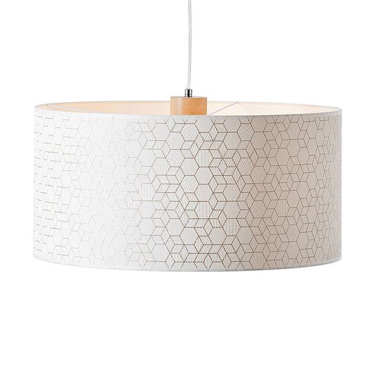 Hänglampa Galance, vit, Ø 50 cm