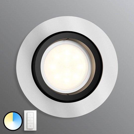 Philips Hue Milliskin rund alu dimmer