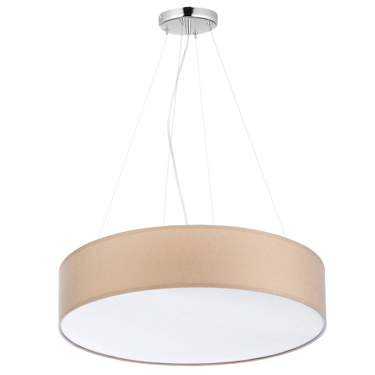 Hänglampa Rondo, Ø 60 cm, creme