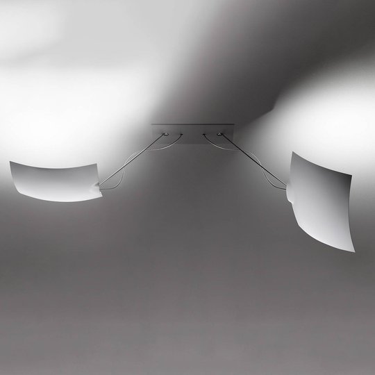 Ingo Maurer 2x18x18 LED-taklampa, 2 lampor
