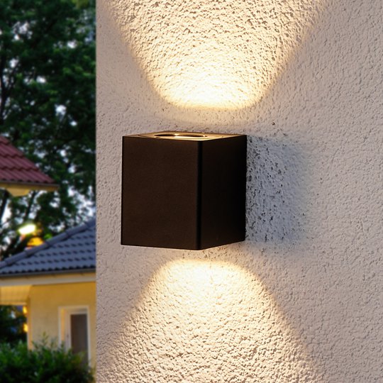 Lukas - LED-utomhusvägglampa med dekorfilter