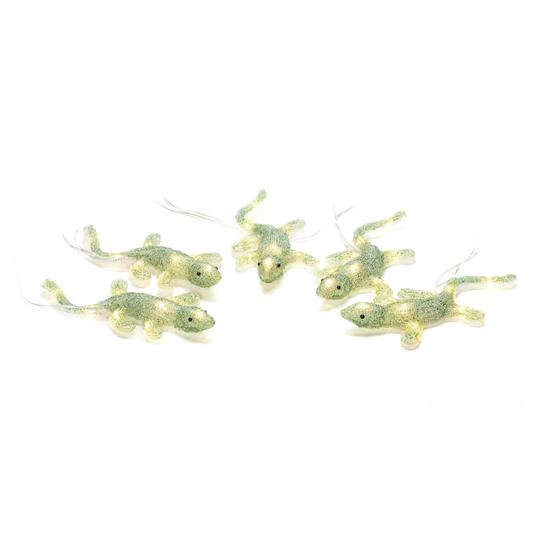 Ödlor akryl 5st 40 LED (Grön)