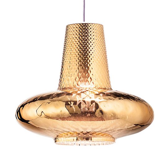 Hänglampa Giulietta 130 cm antikguld metallic
