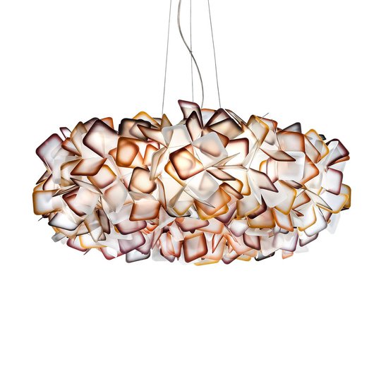 Slamp Clizia hänglampa, Ø 78 cm, orange