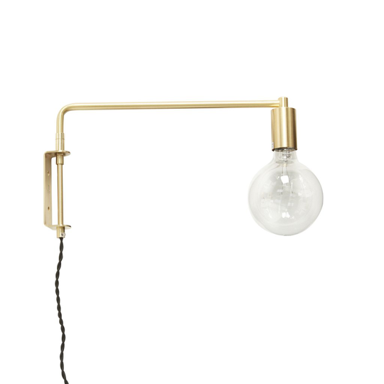 Pyke vägglampa (Mässing)