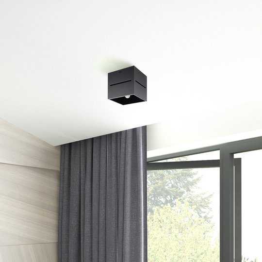 Taklampa Top, svart kropp