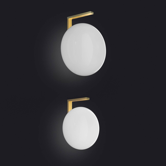 Oluce Alba 194 vägglampa, djup 24 cm