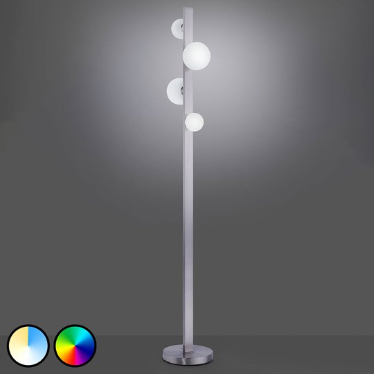 Trio WiZ Dicapo LED-golvlampa, 4 lampor