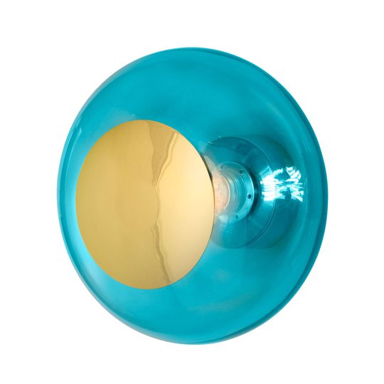 EBB & FLOW Horizon uttag guld/havsblå Ø 21 cm
