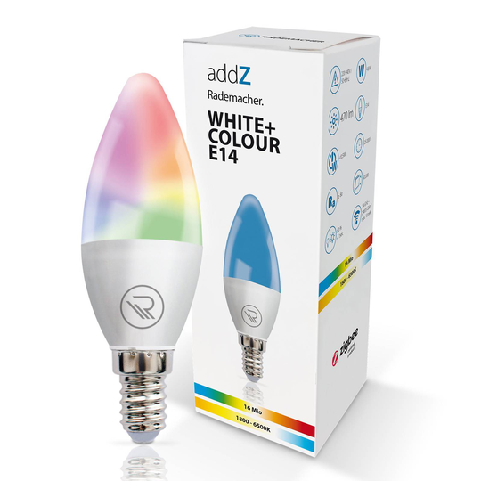 Rademacher addZ ZigBee E14 4,8W LED-ljus RGBW