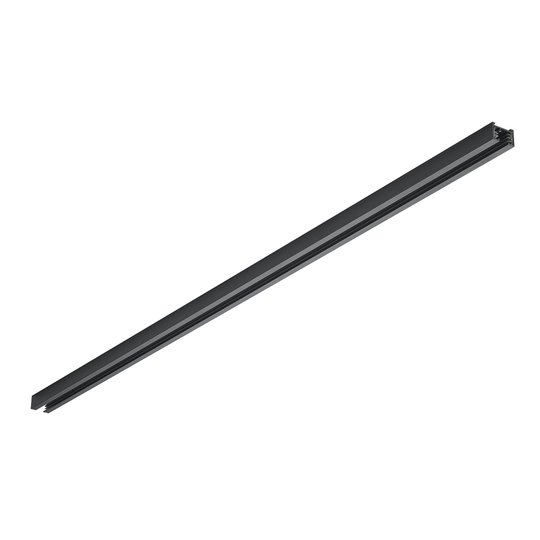 2-fas skena DUOline, svart matt, 100 cm