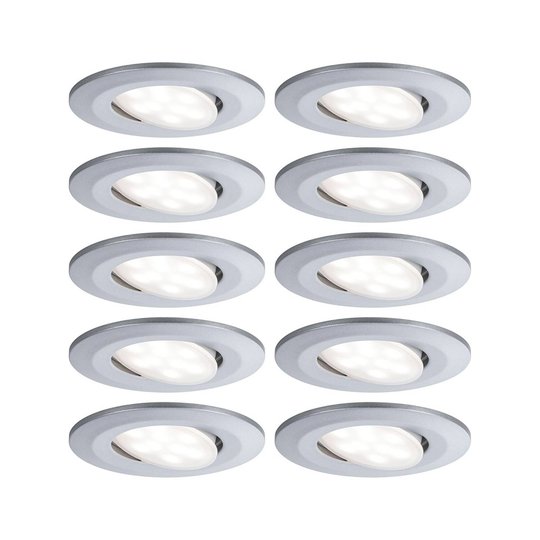 Paulmann LED-spot Calla 10-pack dimbar krom
