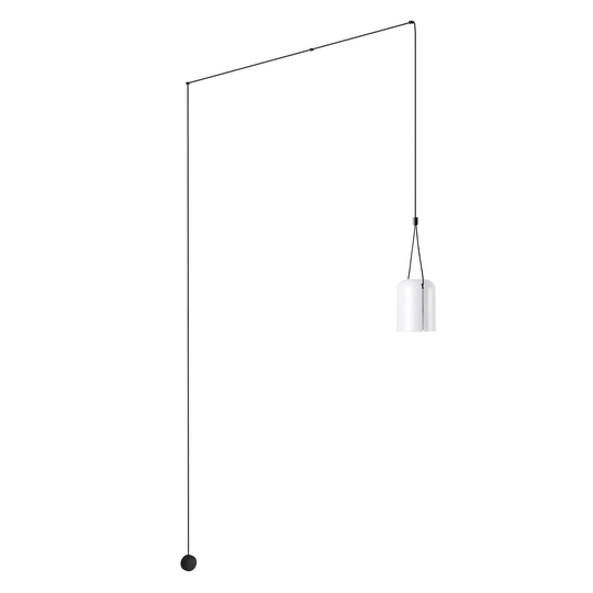 LEDS-C4 Attic Pendel cylindrisk, decentral vit