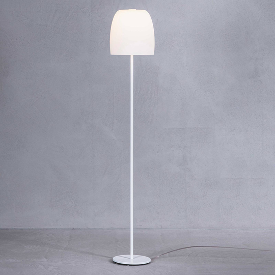 Prandina Notte F1 golvlampa, vit