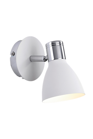 HUSEBY - Wall Chrome/White