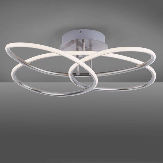 LED-taklampa Node, dimbar, av stål