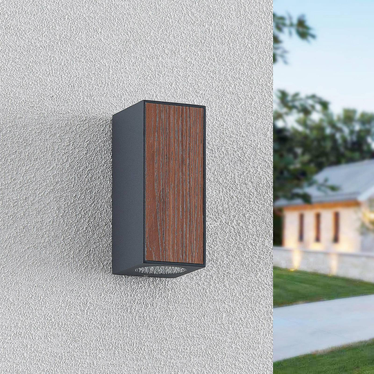 Lucande Cimala utomhusvägglampa 2 x GU10, 16,5 cm