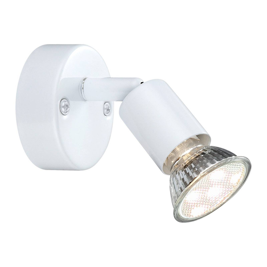LED-väggspotlight Olana, 1 lampa, vit