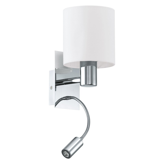 Halva vägglampa LED (Krom)