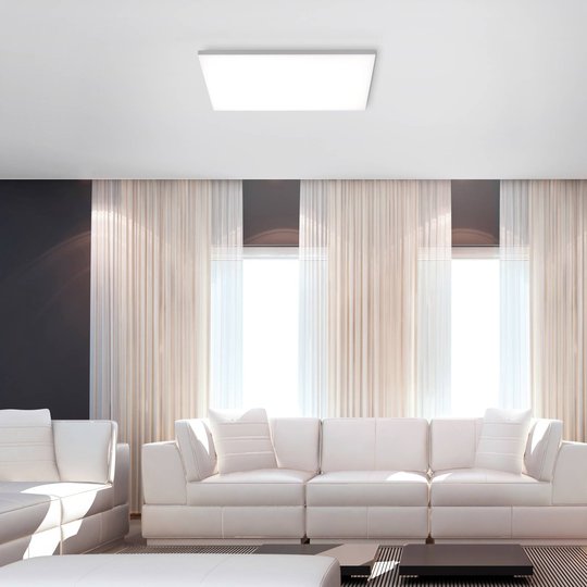 LED-taklampa Canvas justerbar vitfärg, 60 cm