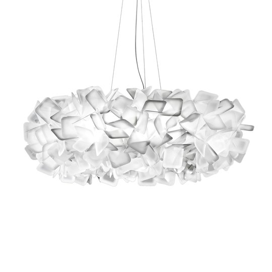 Slamp Clizia hänglampa, Ø 78 cm, vit