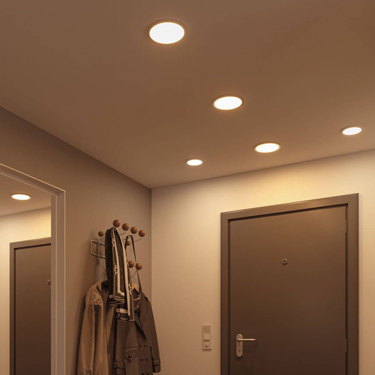 Paulmann LED-panel Areo 4 000 K rund vit 17,5 cm