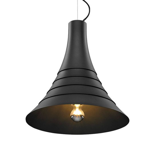 SLV Bato 45 hänglampa E27 svart Ø45 cm