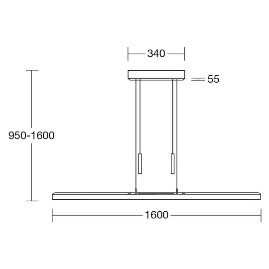 HerzBlut Leonora hänglampa Up&Down 160 cm natur