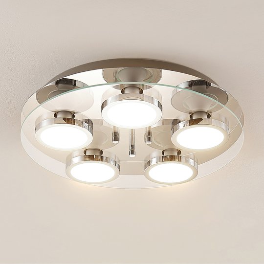 Lindby Gabryl LED-taklampa, 5 lampor