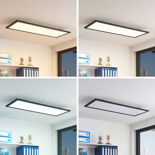 Lindby Nelios LED-taklampa, CCT 80 x 30 cm