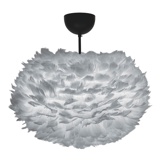 Eos plafond M (svart) (Grå)