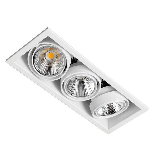 LED-spot Zipar Trio Recessed 57 W 3 000 K