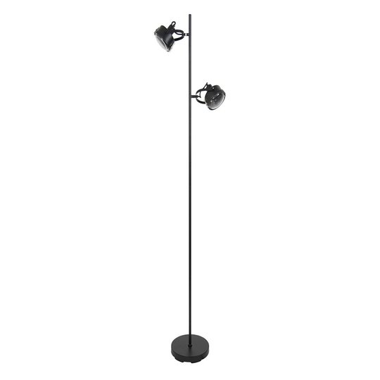 Golvlampa Satellite, 2 lampor, i svart