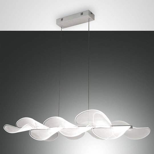 LED-hänglampa Sylvie, avlång, 78 x 37 cm