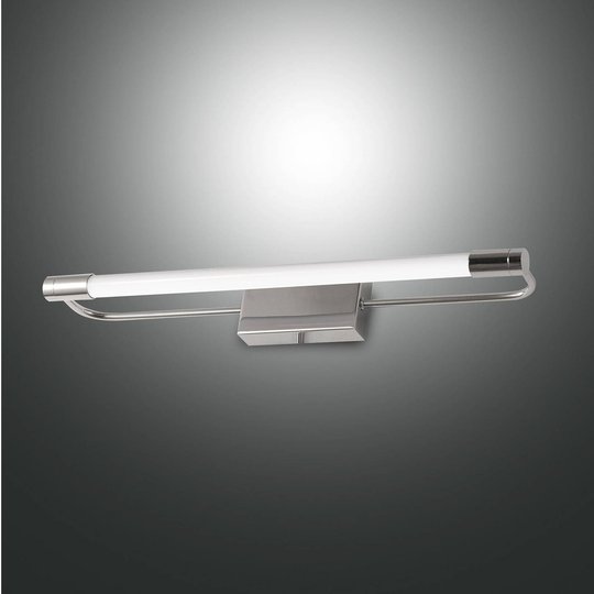 LED-vägglampa Rapallo, krom, IP44, 40 cm