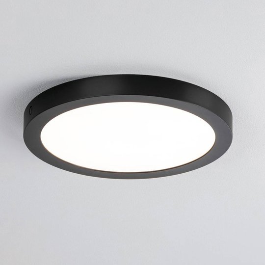 Paulmann Abia LED-panel rund, matt svart