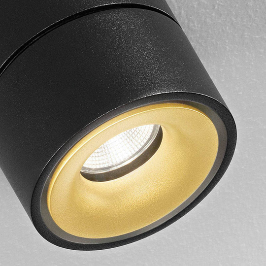 Egger Clippo Duo LED-spotlight, svart-guld 3 000 K