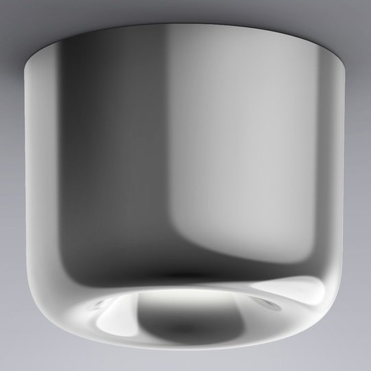 serien.lighting Cavity Ceiling L, aluminium blankt