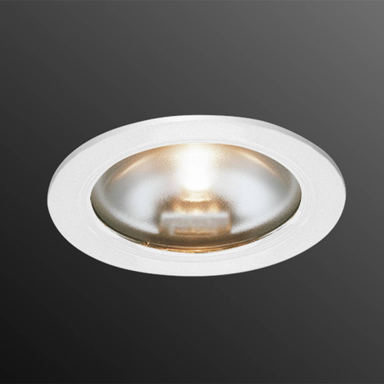 KB 12 halogen-inbyggnadslampa, vit