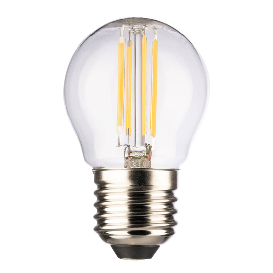 LED-dropplampa E27 4W 2 700 K filament klar